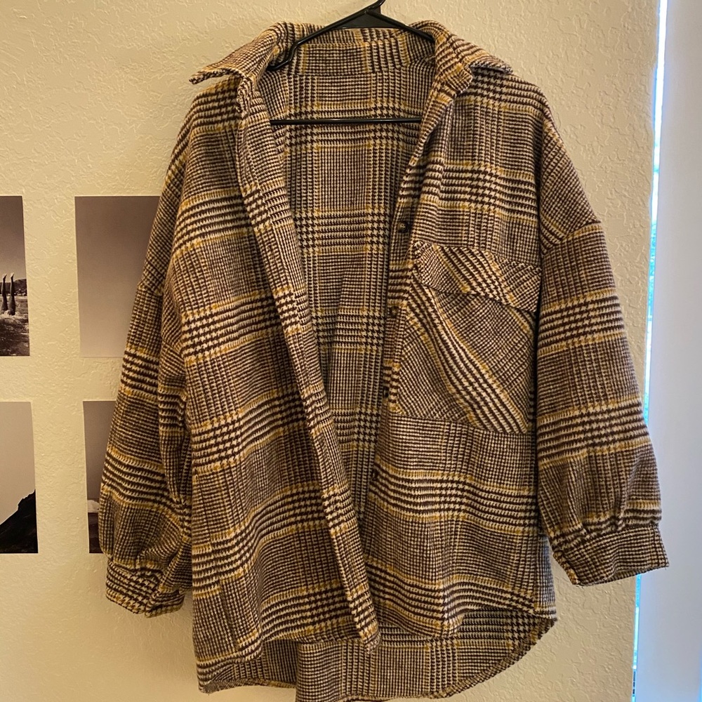 Plaid Sherpa Jacket